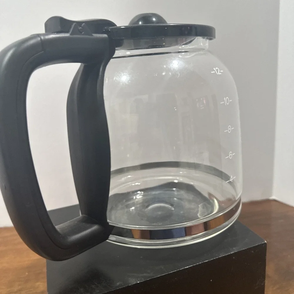 Replacement Carafe 12 Cup Coffee‎ Maker Glass Pot Lid Brewing Bean Roast Blend